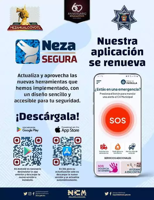 Seguridad Descarga o actualiza la App NezaSegura y conoce jpg