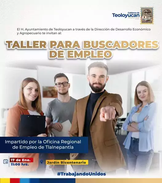 Taller para buscadores de empleo Te esperamos este 17 de jpg