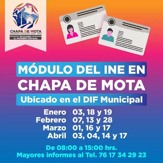 Te compartimos las fechas donde el INE estara dando atencion jpg