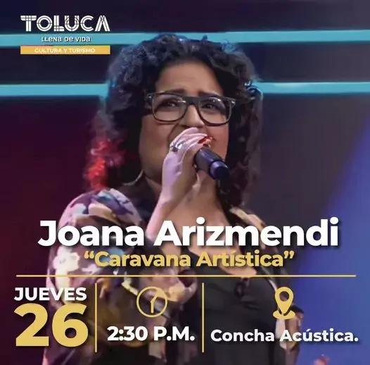 Te esperamos HOY para disfrutar del talento que Joana Arizmendi jpg