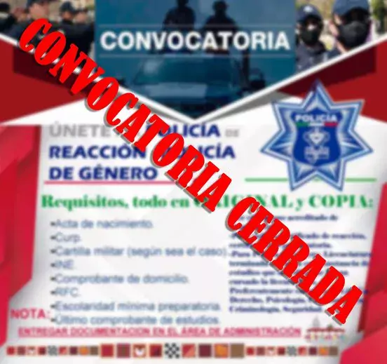 Te informamos que el proceso para la seleccion de Policia jpg