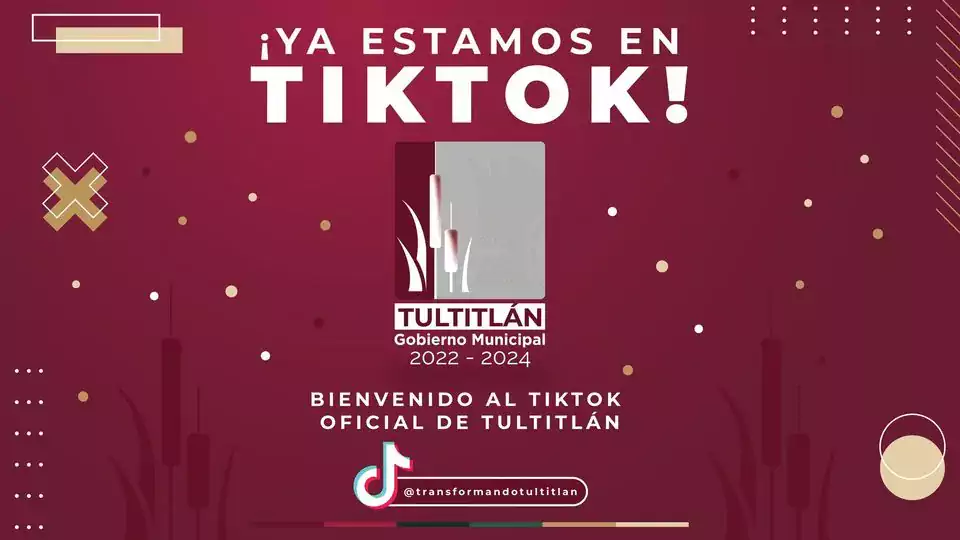 Tultitlenses ya estamos en Tiktok encuentranos como @transformandotultitlan y en jpg