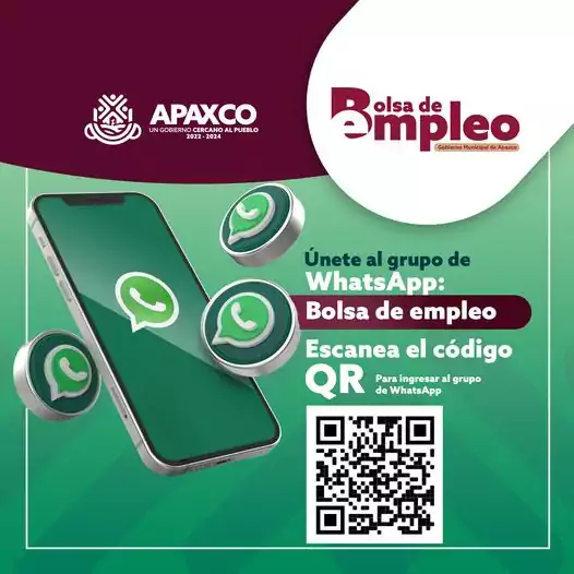 Unete al grupo de WhatsApp de la Bolsa de Empleo jpg