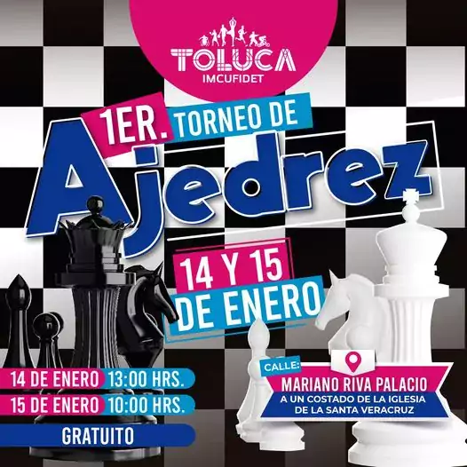 ¡Demuestra tus habilidades en nuestro 1° Torneo de Ajedrez Participa jpg