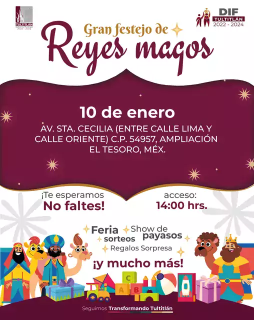 ¡Es HOY ¡Es HOY el Gran Festejo de DiaDeReyesMagos en jpg