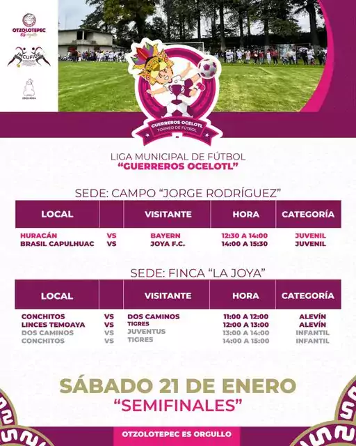 ¡Nos vamos a semifinales La liga municipal Guerreros Ocelotl esta jpg