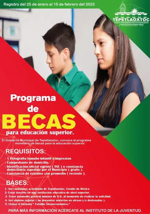 ¡PROGRAMA DE BECAS MUNICIPAL jpg