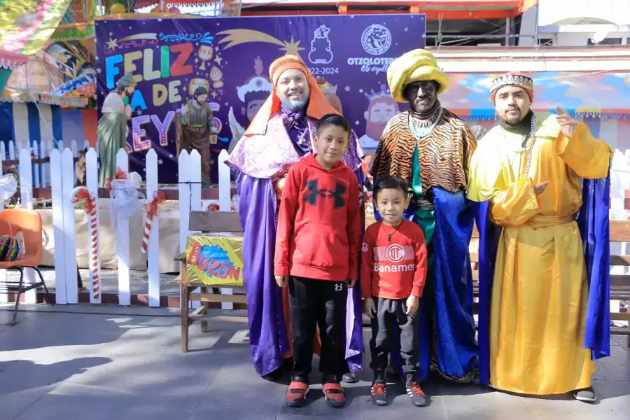 ¡Se van Los Reyes Magos visitaron Otzolotepec antes de comenzar jpg