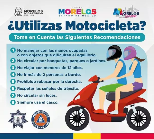 ¡Si utilizas Motocicleta sigue y respeta nuestras recomendaciones PorElMorelo jpg