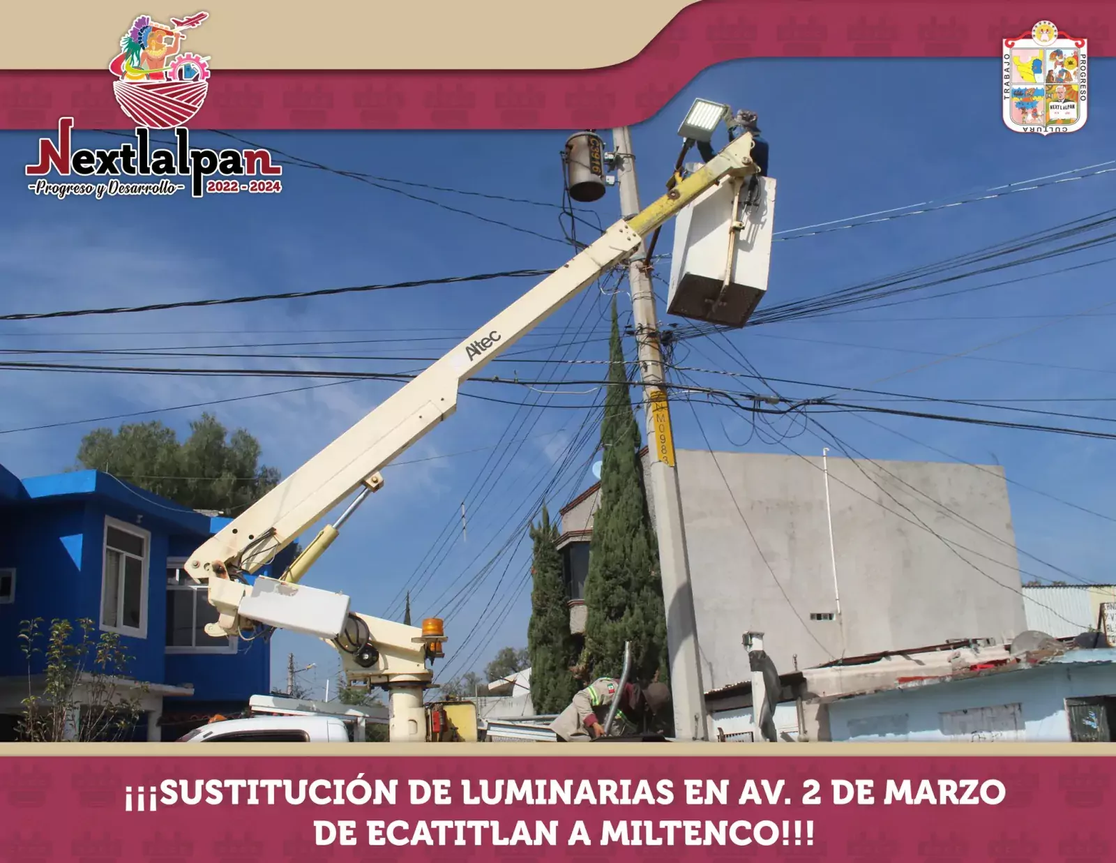 ¡¡¡SUSTITUCION DE LUMINARIAS EN AV 2 DE MARZO DE ECATITLAN jpg