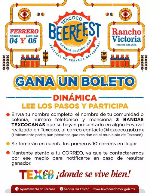 ¿Quieres asistir al Texcoco Beerfest 2023 Entonces participa en la jpg