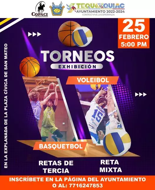 Asiste con tu familia o amigos y diviértete con las retas de Básquetbol y  Volei - Estado de México