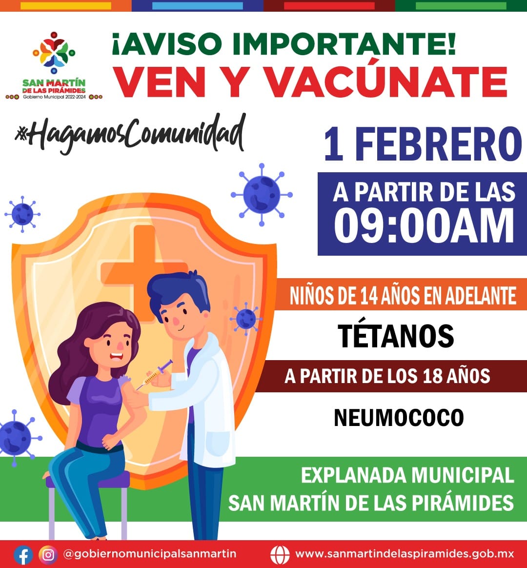 1675270241 1 Recuerda hoy 1 de Febrero aplicacion de Vacuna contra el