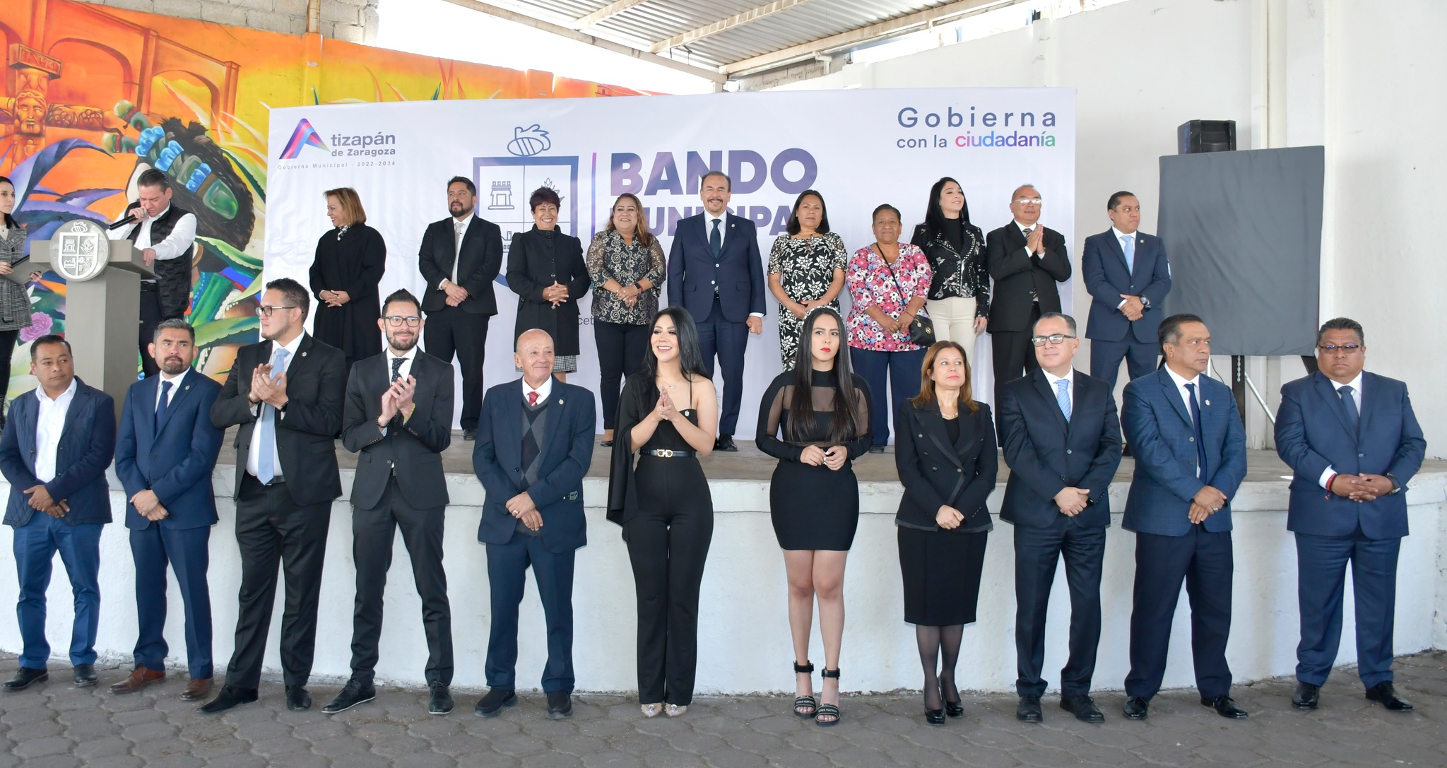 1675687650 507 Se realizo develacion de Bando Municipal 2023 en Kiosko de