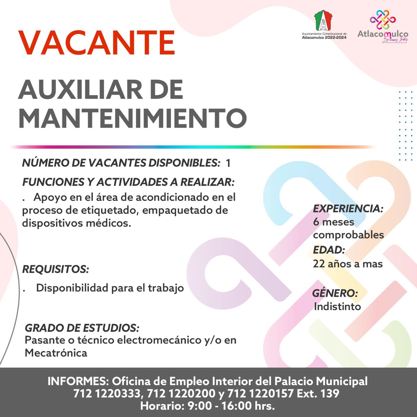 1675790121 766 ¡Te compartimos las vacantes de empleo correspondientes a esta semana