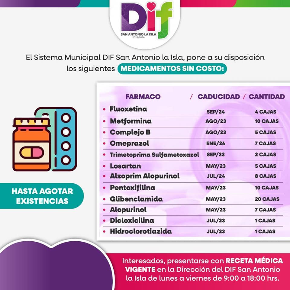 1675948459 491 Vecinos y vecinas si requieren alguno de estos medicamentos acude