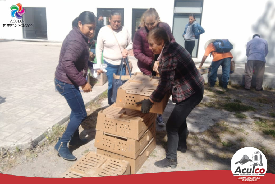 1676060698 182 Se llevo a cabo la entrega de paquetes de pollos