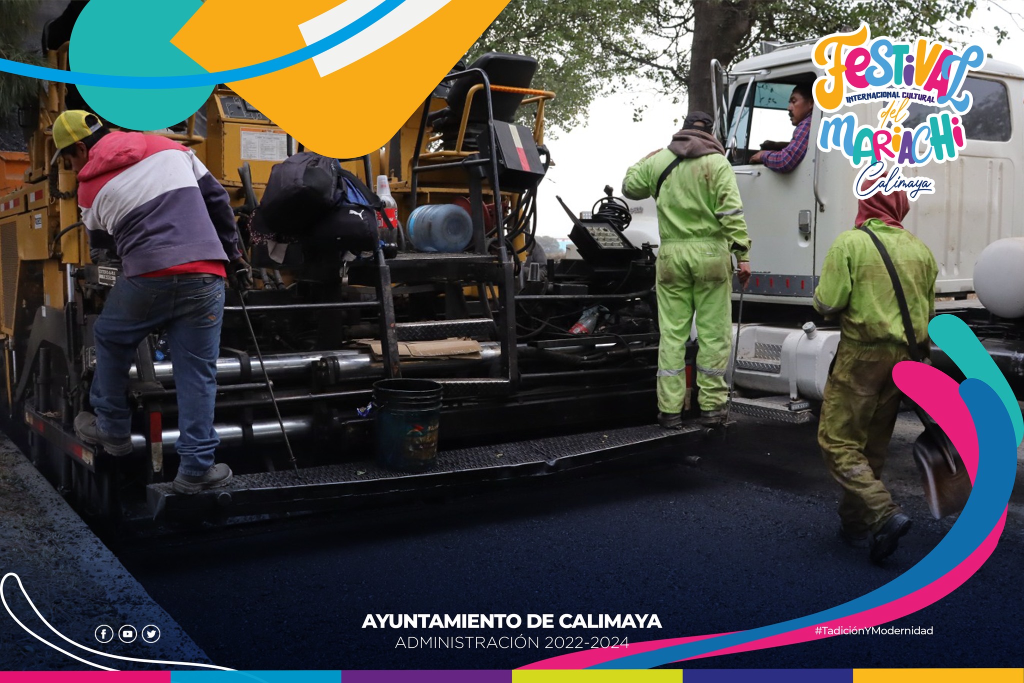 1676067301 702 Continuamos con la pavimentacion con mezcla asfaltica de Paseo de