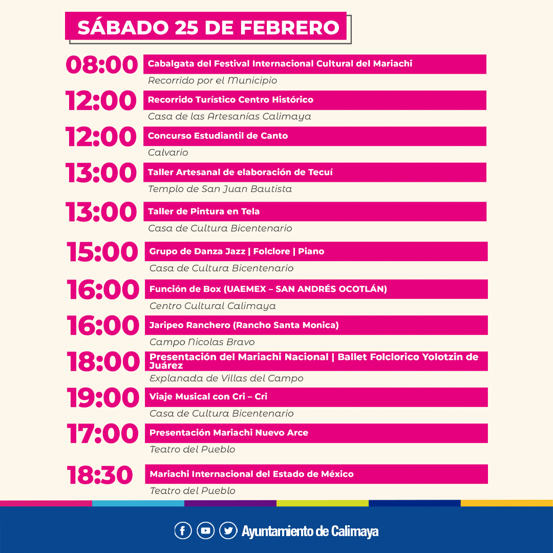 1676132271 434 Les compartimos el programa oficial del Festival Internacional Cultural del