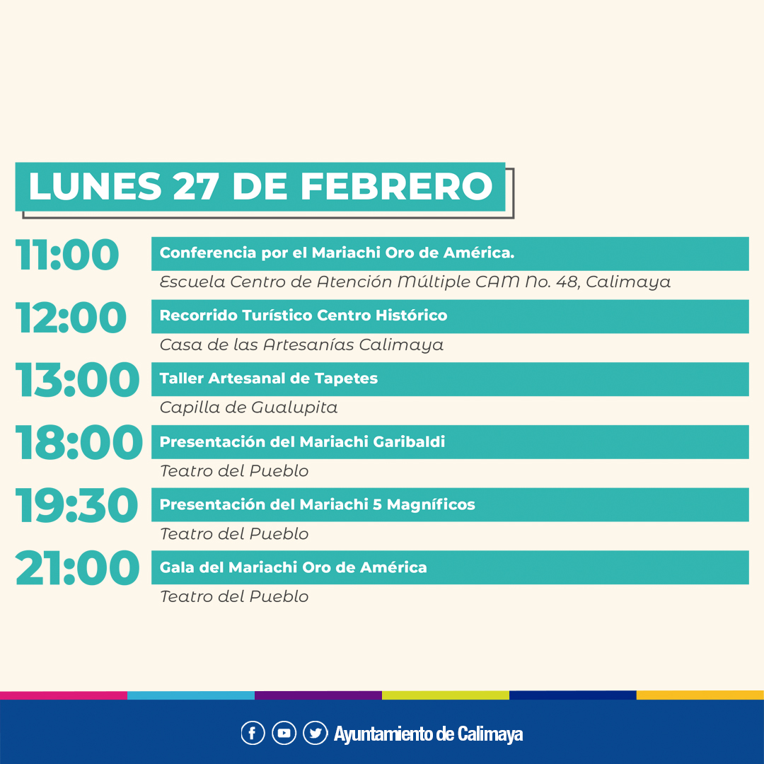 1676132272 111 Les compartimos el programa oficial del Festival Internacional Cultural del