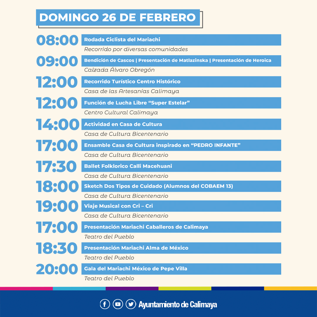 1676132272 212 Les compartimos el programa oficial del Festival Internacional Cultural del