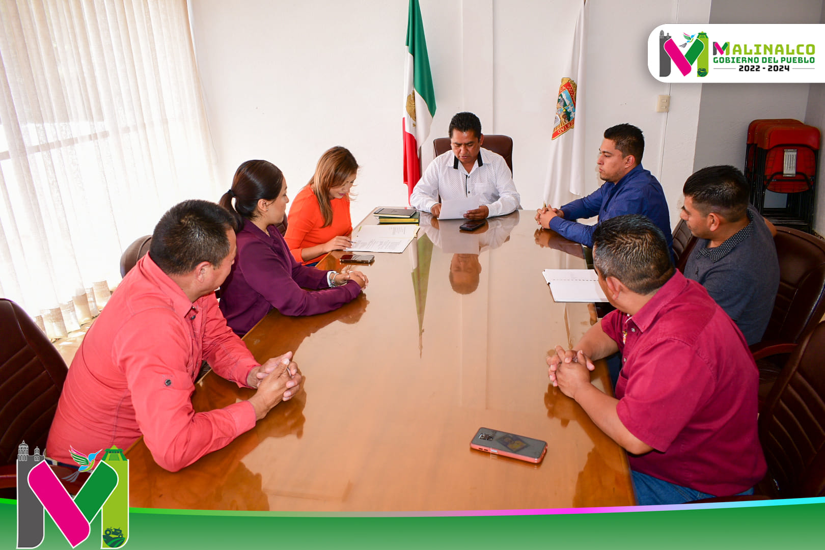 1676735411 910 En la Sala de Cabildos del Ayuntamiento de Malinalco se