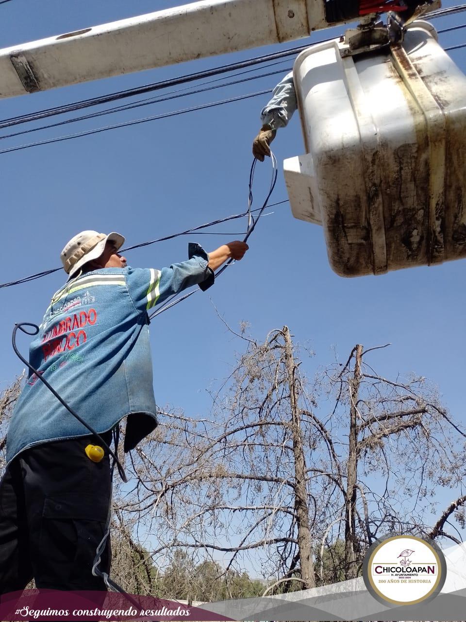 1676738986 154 La Coordinacion de Alumbrado Publico y Electrificaciones continua realizando su