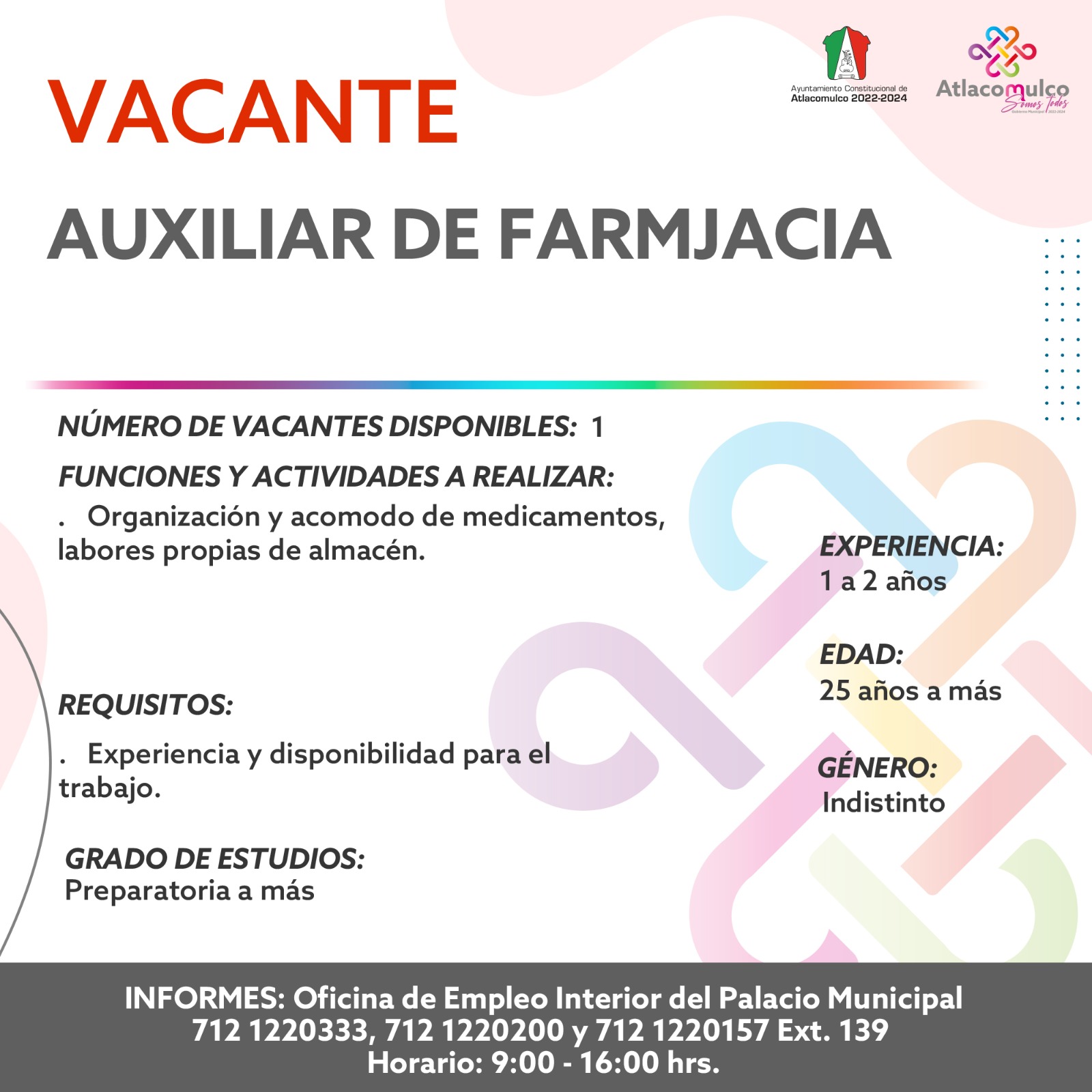 1676916162 577 ¡Te compartimos las vacantes de empleo correspondientes a esta semana