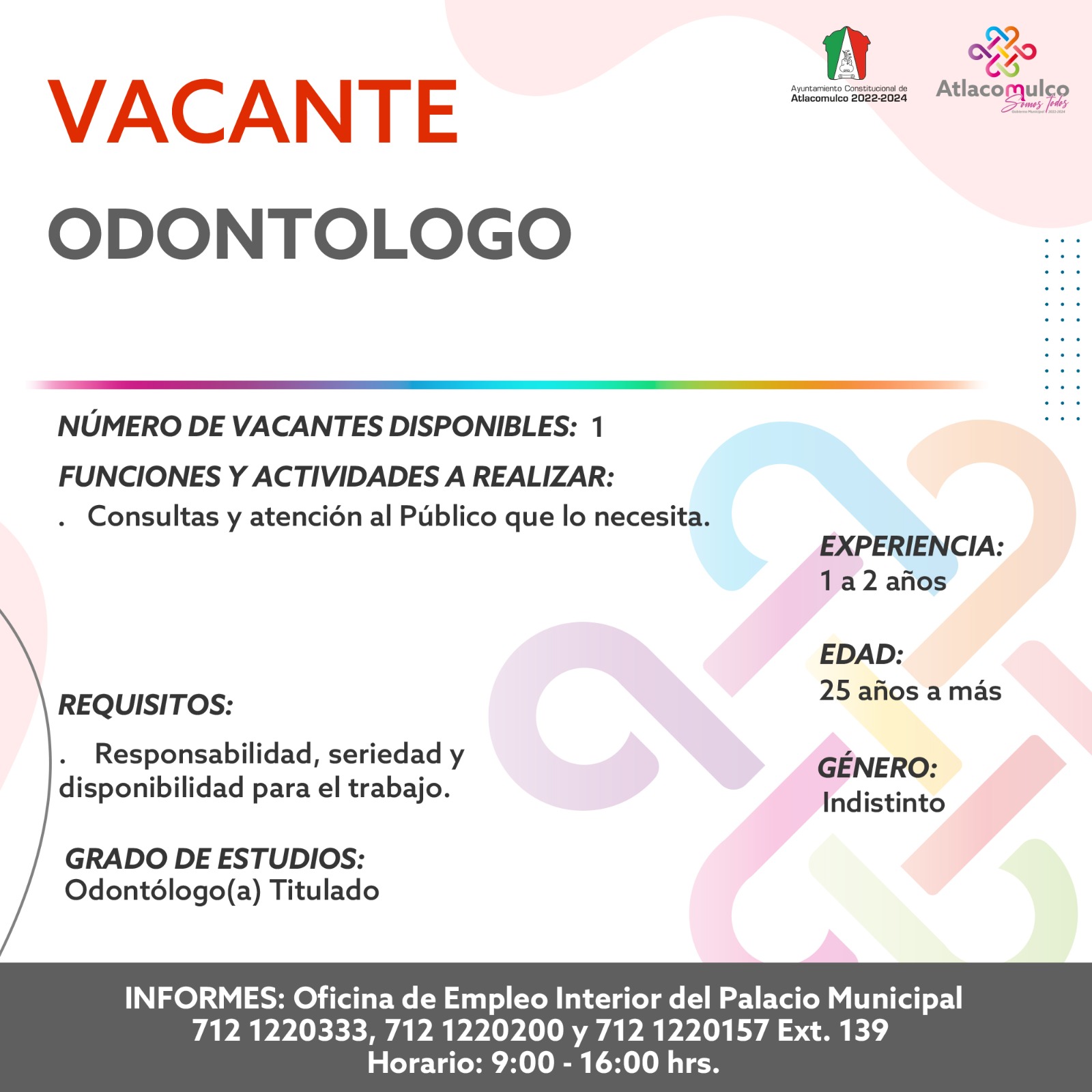 1676916163 390 ¡Te compartimos las vacantes de empleo correspondientes a esta semana