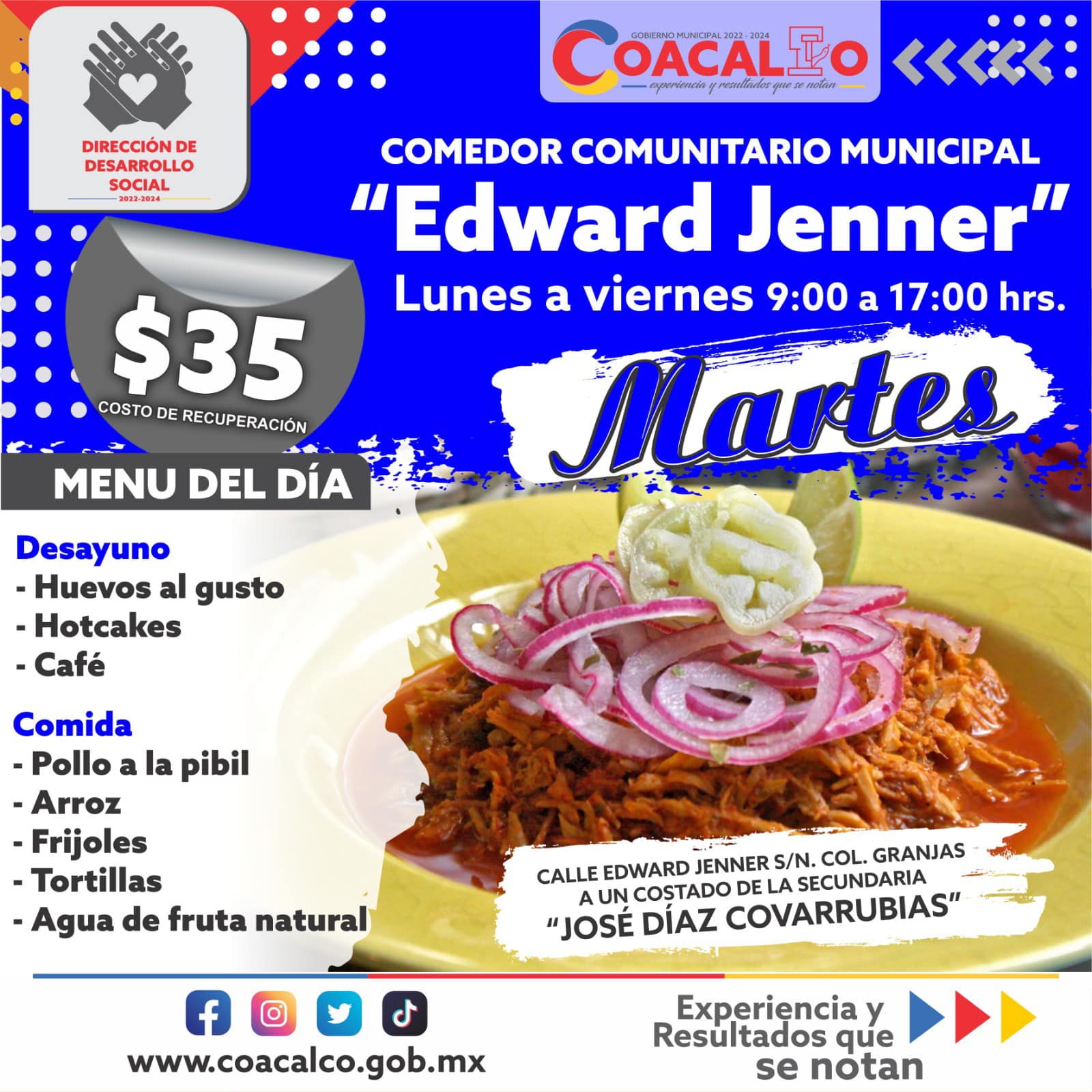 1676923230 743 Te compartimos el menu que estara disponible esta semana en