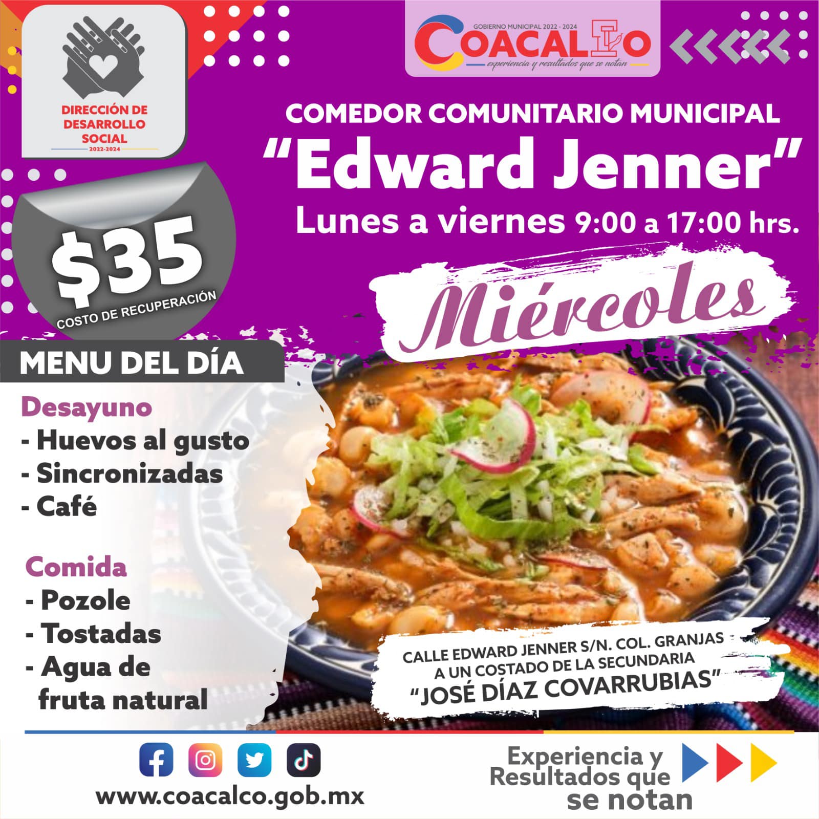 1676923231 837 Te compartimos el menu que estara disponible esta semana en