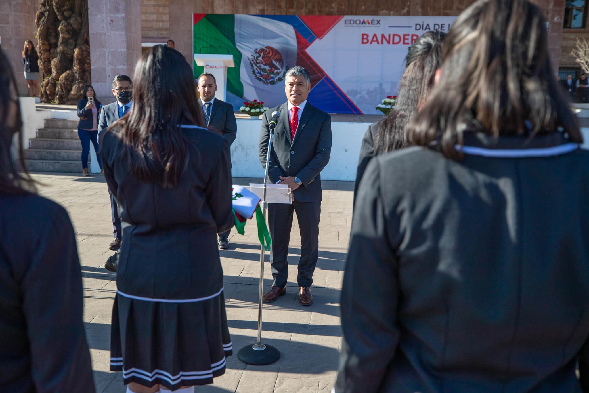 1677332396 113 Durante la conmemoracion del DiaDeLaBandera nuestro presidente municipal Davi