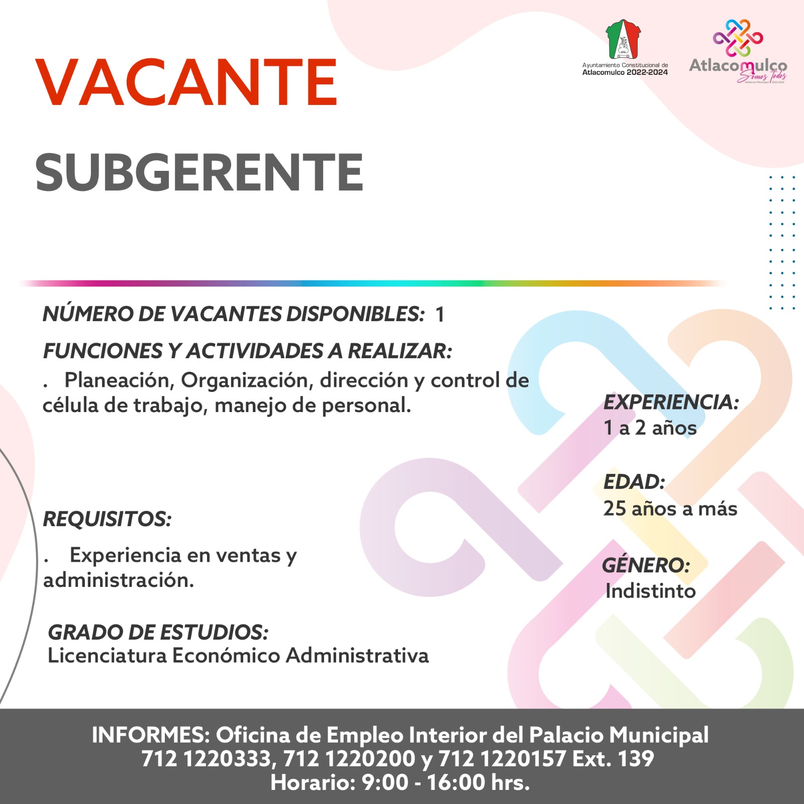 1677516418 783 ¡Te compartimos las vacantes de empleo correspondientes a esta semana