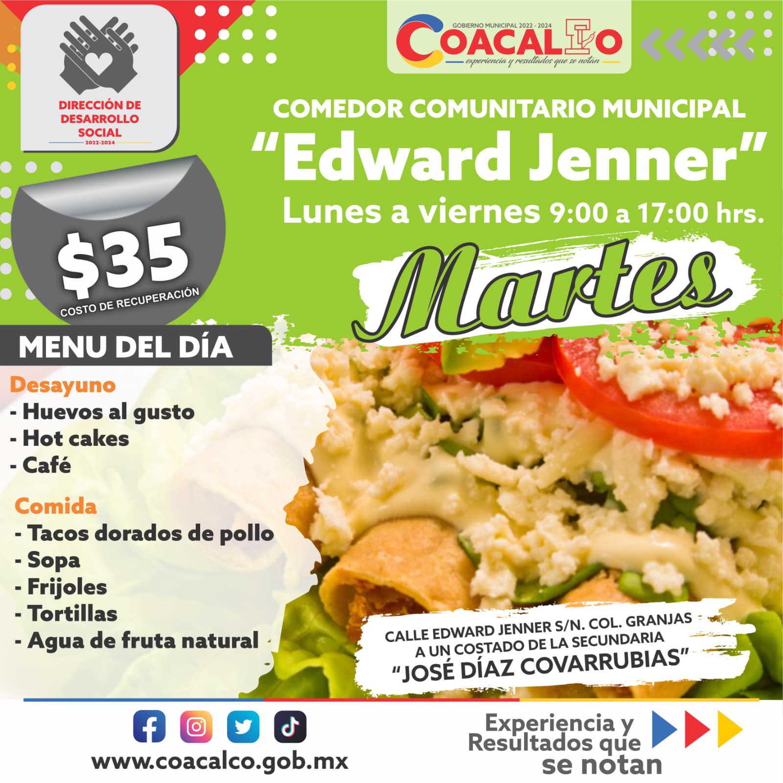 1677530821 979 Te compartimos el menu de esta semana que estara disponible