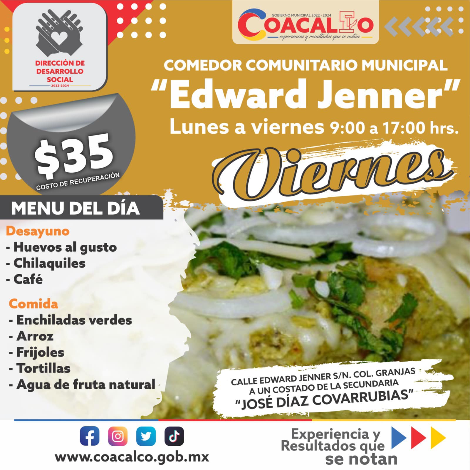 1677530822 510 Te compartimos el menu de esta semana que estara disponible