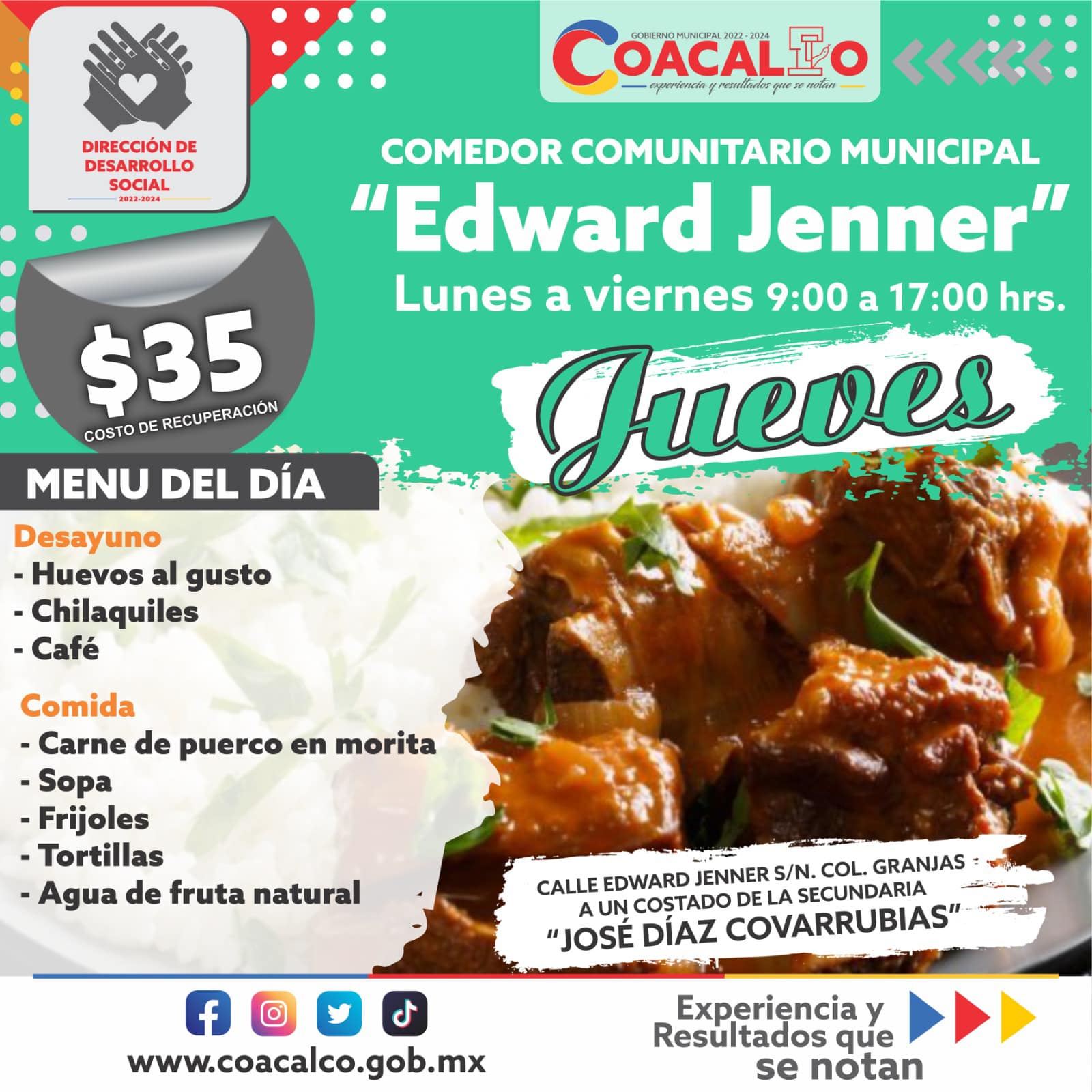 1677530822 548 Te compartimos el menu de esta semana que estara disponible