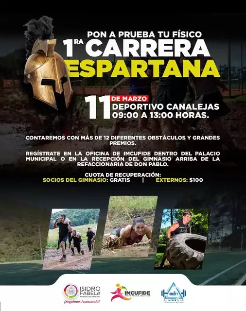 1er CarreraEspartana Ven y prueba tu fisico Estos seran los jpg