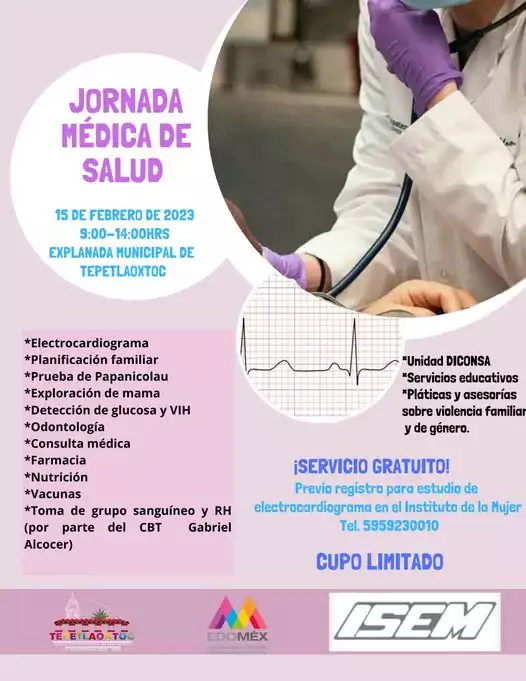 Asiste a la JORNADA MEDICA DE SALUD jpg