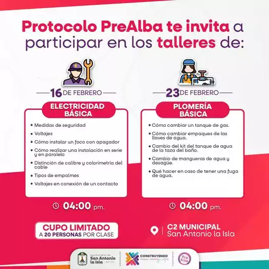 Aviso A peticion de nuestras vecinas los cursos de jpg