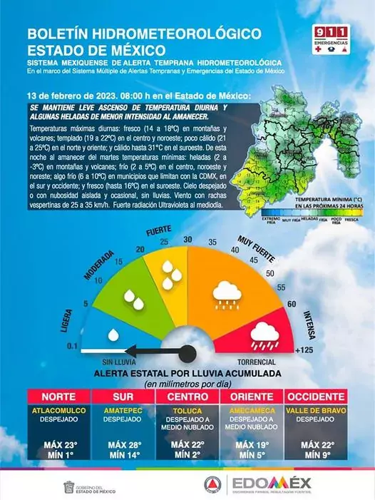 Boletin meteorologico del Edomex 13 de febrero de 2023 Se jpg