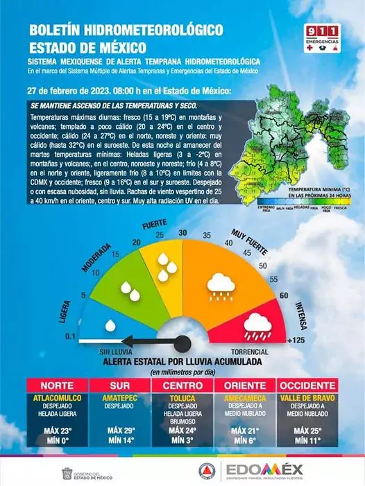 Boletin meteorologico del Edomex 27 de febrero de 2023 Se jpg