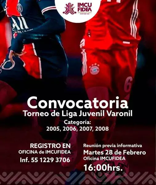 CONVOCATORIA DEL TORNEO DE LIGA JUVENIL VARONIL jpg