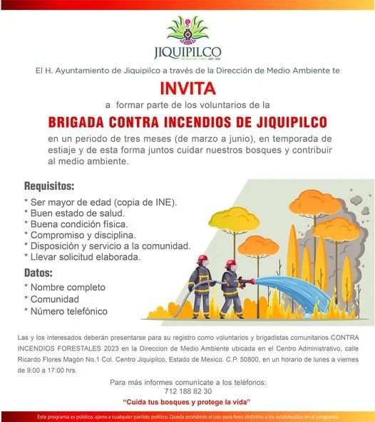 Como habitante de Jiquipilco unete a las brigadas contra incendios jpg