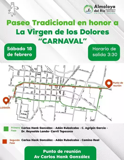 Compartimos la ruta del paseo tradicional en honor a la jpg