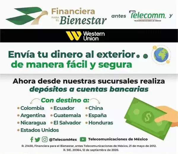 Compartimos los servicios que Financiera para el Bienestar antes Telecomm jpg