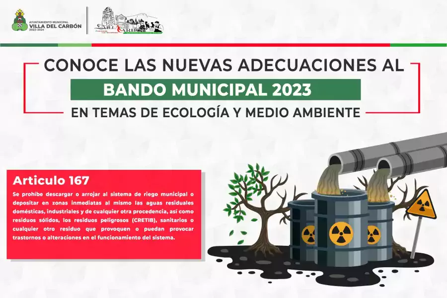 Conoce las adecuaciones del Bando Municipal en materia de Ecologia jpg