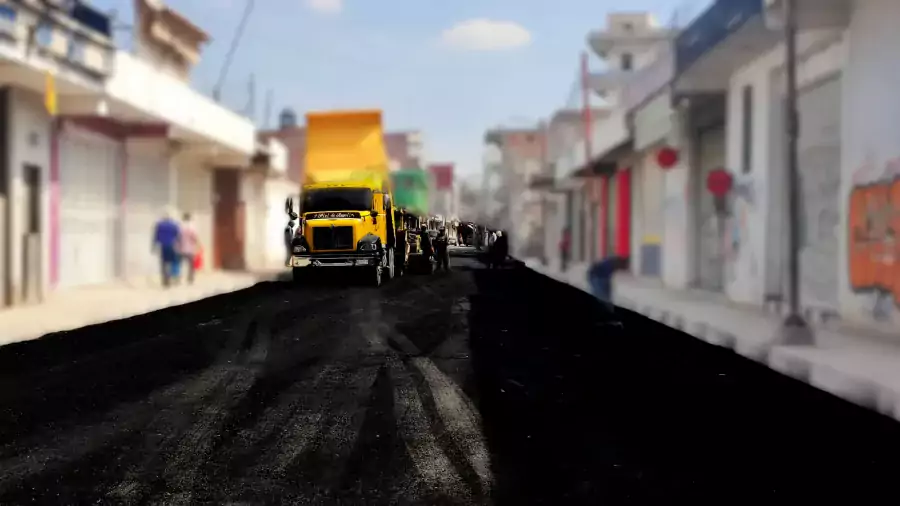 Continuamos con la supervision de los avances de obra pavimentacion jpg