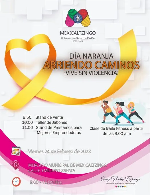 Dia Naranja Abriendo Caminos ¡VIVE SIN VIOLENCIA jpg