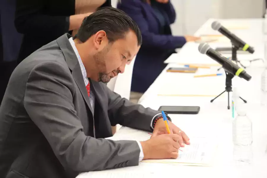 Durante la Quinta Sesion Ordinaria del Consejo Intermunicipal de Seguridad jpg