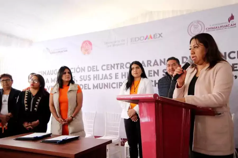 EN CHIMALHUACAN INAUGURAN CENTRO NARANJA DE ATENCION A MUJERES SUS jpg